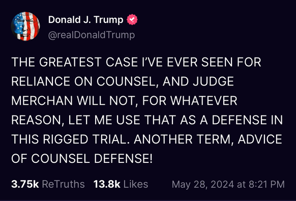 Trump posts yet another lie