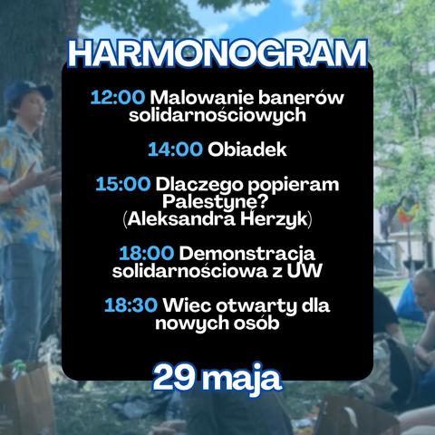 Harmonogram 29.05