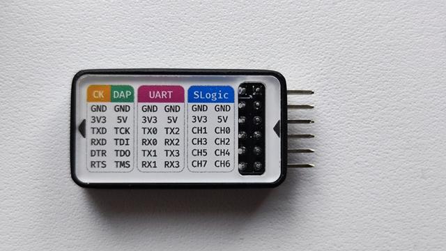 Устройство Slogic 8 (отладчики CKLink/DAP, UART-модуль, логический анализатор (хоть и 80МГц на 2 канала, но намного дешевле DSLogic - моя мечта...)