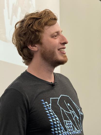 Jelte on stage at PGConf.dev 2024 to give his talk about the Postgres Protocol