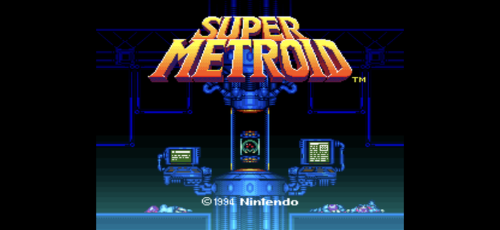 Super metroid ecran titre snes émulateur