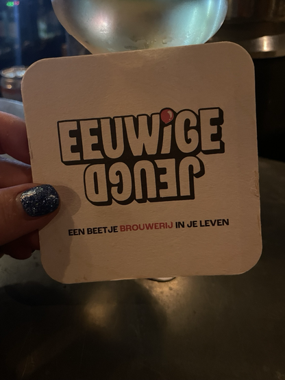 Bierviltje van brouwerij eeuwige jeugd