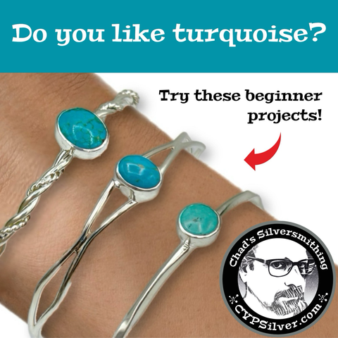 3 dainty Turquoise cuffs