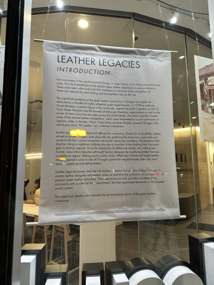 A display board showcasing the introduction of the exhibition