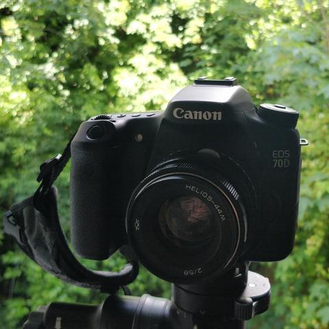 Mon Canon 70D avec l’Helios 44M monté dessus