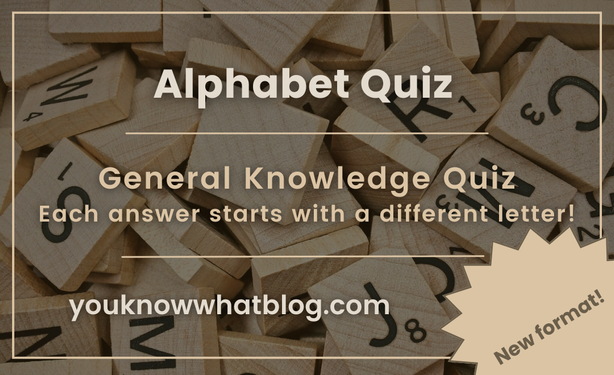 Alphabet Quiz - Part 1 by you know what blog teaser image
