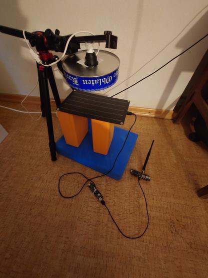 T-beam (without battery) connected to a T-bat, T-bat has battery, connect to solar panel.