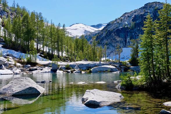 photo - stream with snowmelt, Colorado Rockies