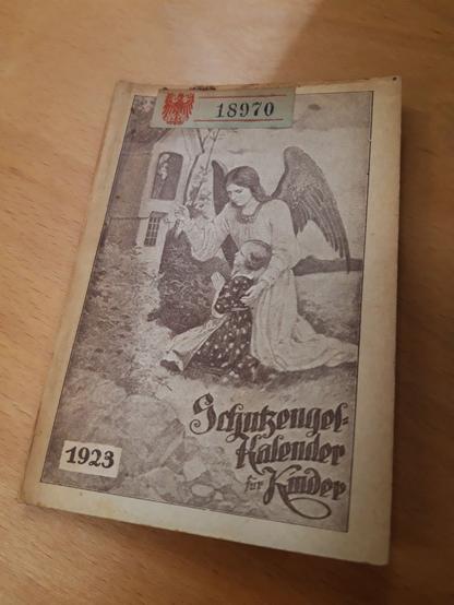Titelseite des "Schutzengel-Kalenders" aus dem Jahre 1923