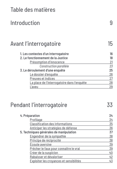 Chapitres de la publication