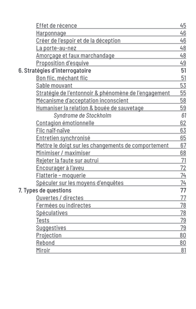 Chapitres de la publication
