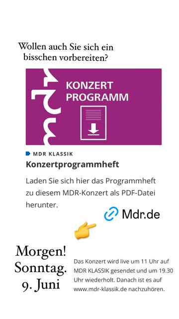 Hinweis zum Programmheft