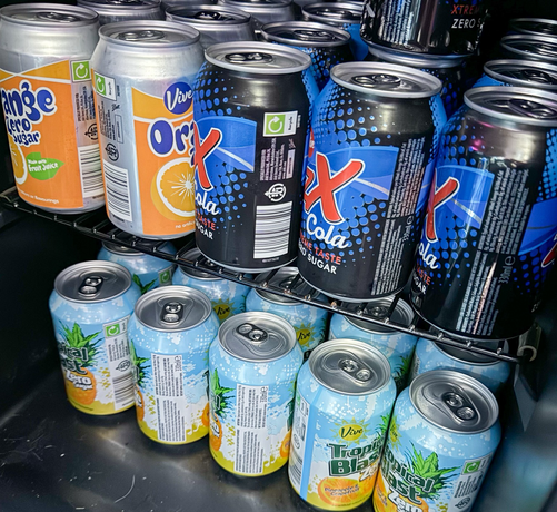 Fridge full of Aldi Pop