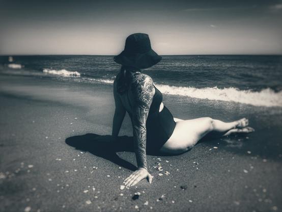 Woman on the beach