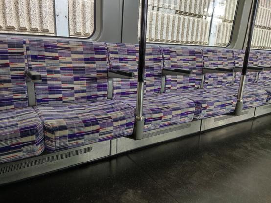 Picture of some "crossrail" Elizabeth Line seats