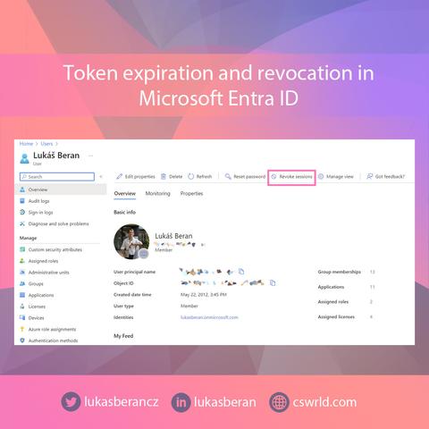 Microsoft Entra ID token lifetime and revocation