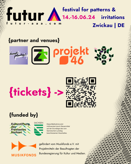 poster of venues, partners, tickets and funding acknowledgements