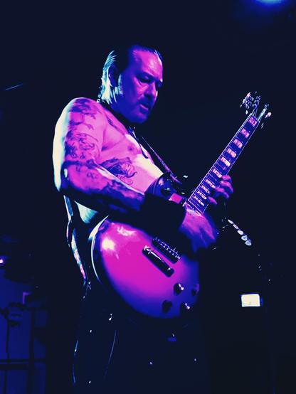 High on Fire's Matt Pike live on stage in Hamburg, Germany 2024.