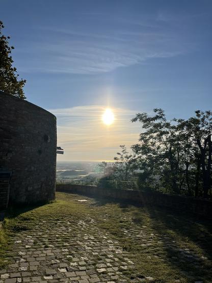 View from Bertinoro castle towards the Adriatic sea (and probably Rimini) over the landscape of Emilia Romagna.