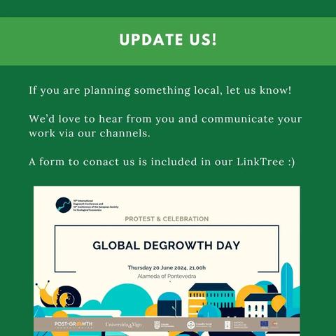 If you are planning something loca, let us know! We'd love to hear from you and communicate your work via our channels.