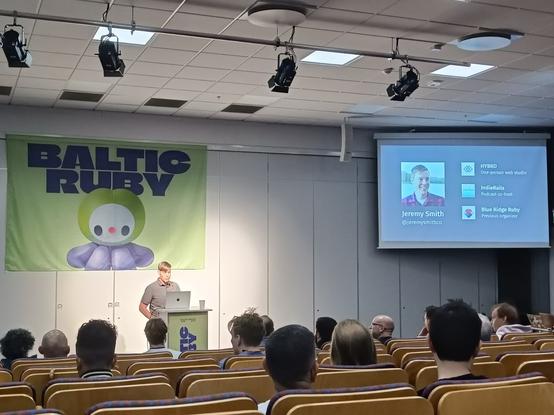 Picture from the beginning of the talk