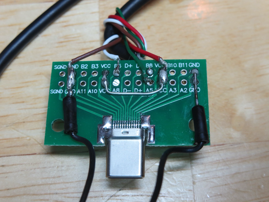 bottom side of SuzyQ cable for firmware mods