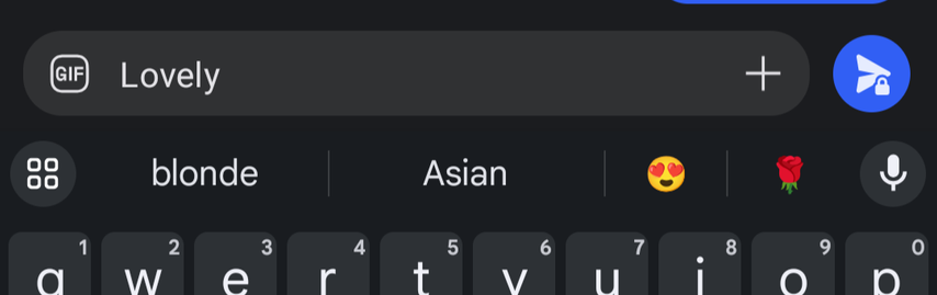 Screen shot of texting message dialogue box with words as described in toot