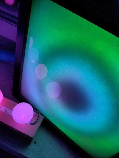 WLED-Installation mit Spiralförmiger Anordnung.