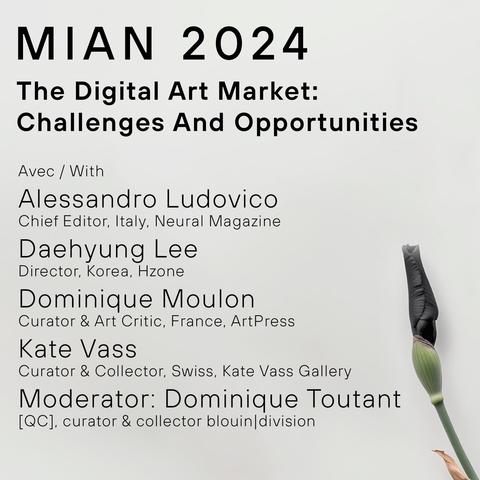 The digital Art Market panel, MIAN 2024