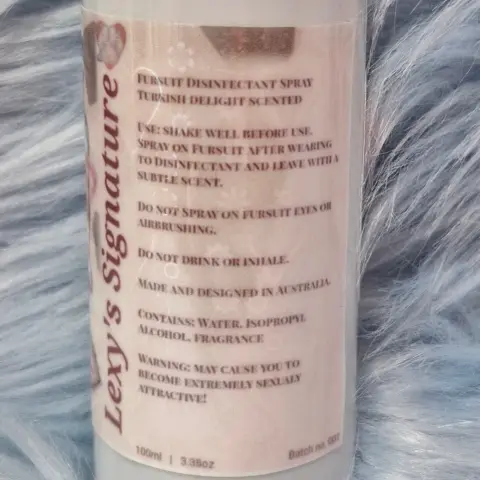 Back of bottle