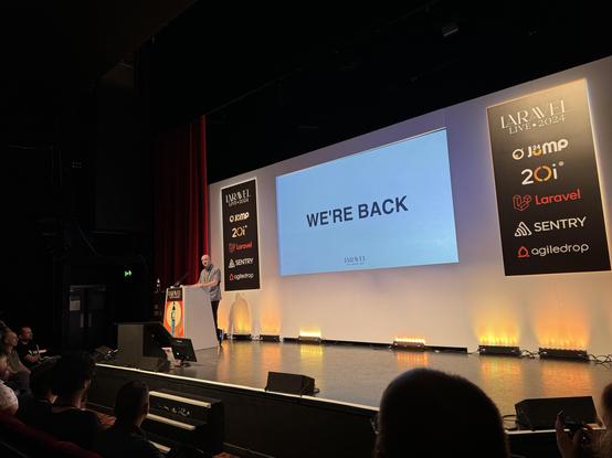 Laravel Live UK stage