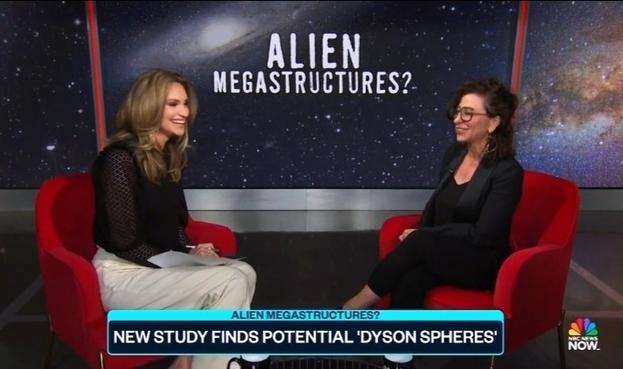 A group of researchers have identified at least seven stars that might be surrounded by advanced alien mega-structures known as "dyson spheres." NBC News' Ellison Barber speaks with Janna Levin, a professor of physics and astronomy at Barnard College, about the findings and whether the truth is out there.