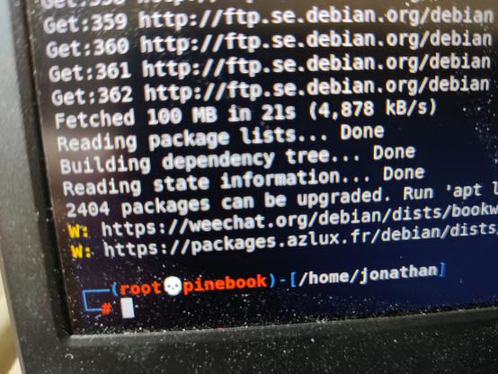 2404 packages can be upgraded 

A prompt i the terminal, after an "apt update"
