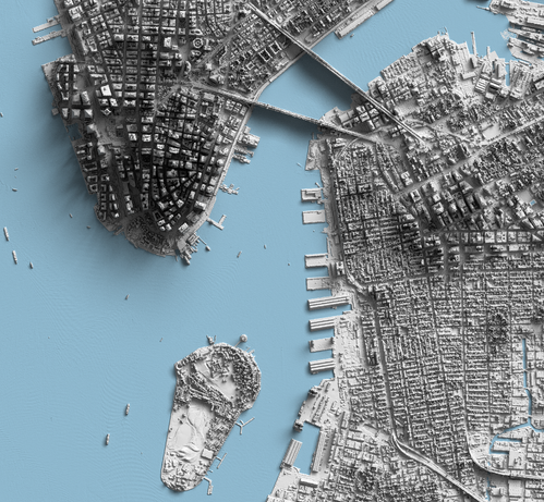image - 3D rendering of Lower Manhattan, NYC (aka zoom)