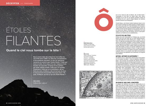 Double première page de l'article.