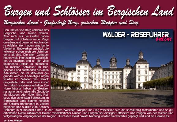 !! Burgen und Schlösser im Bergischen Land - Reiseführer kostenlos ==> https://www.reisetipps-europa.de/51_Reisefuehrer/8_Reisefuehrer_D_Burgen-Schloesser_Bergisches-Land.html