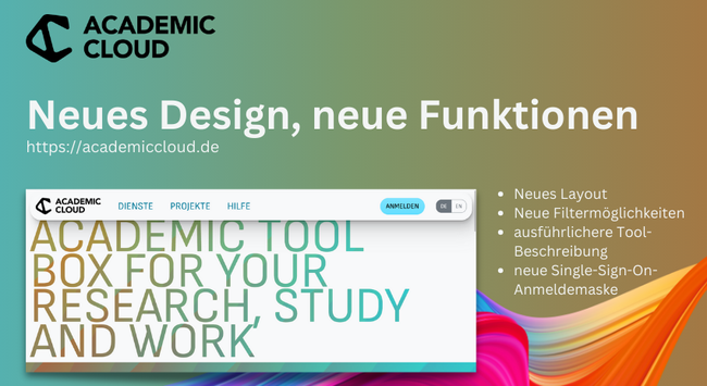 Redesign AcademicCloud