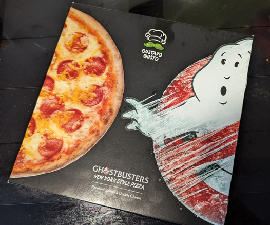 Gustavo Gusto Ghostbusters New York Style Pizza (Peperoni Salami & Double Cheese)
