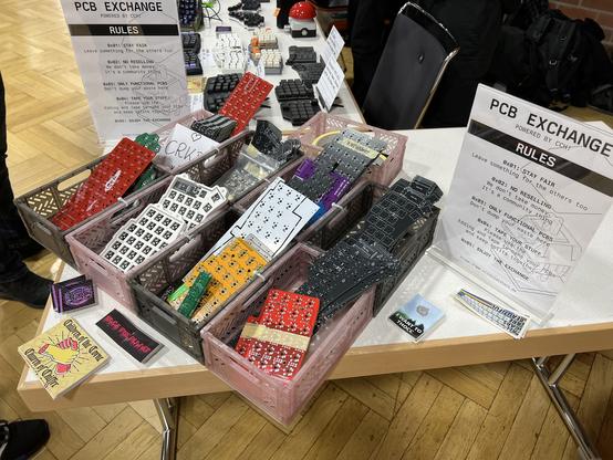 Der CCH PCB-Exchange - verschiedene PCBs können kostenlos ausgetauscht werden.