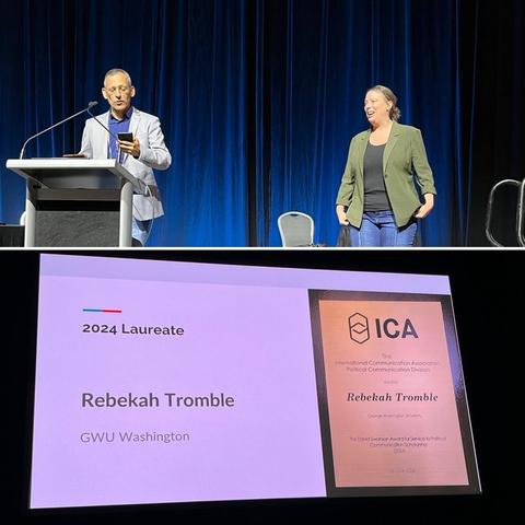 2024 laureate: International Communication Association Political Communication Division grants Rebekah Tromble the David Swanson Awar for Service to Political Communication Scholarship