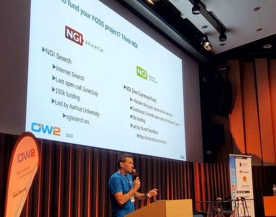 OW2 CEO Pierre-Yves Gibello closing ceremonies at OW2Con 2024, Paris, France.