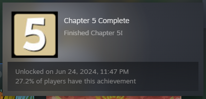 Chapter 5 Complete: unlocked on June 24th, 2024, at 11:47 PM
