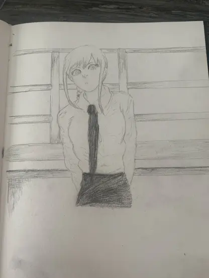 Drawing of Makima