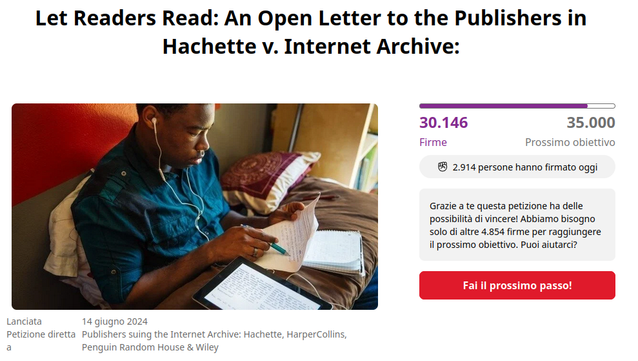 Let Readers Read: An Open Letter to the Publishers in Hachette v. Internet Archive:
