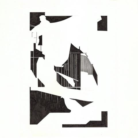 I drew and painted colors indivdually on paper and layered them like a silk screen print: This one is YELLOW.
