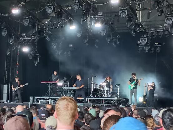 Einar Solberg en concert au Hellfest