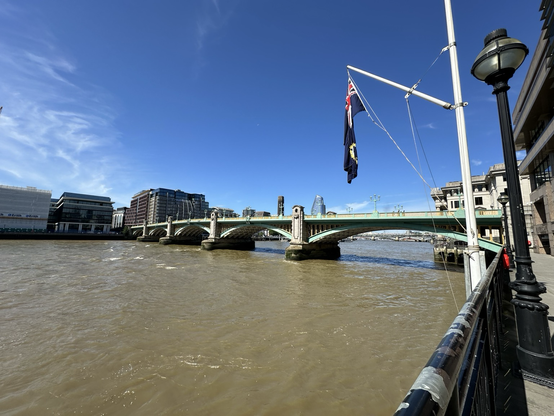 Southwark bridge in the sunshine