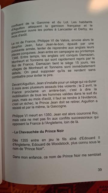Une page du livre