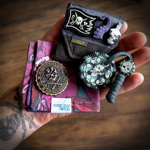 photograph of today's pirate themed pocket trash