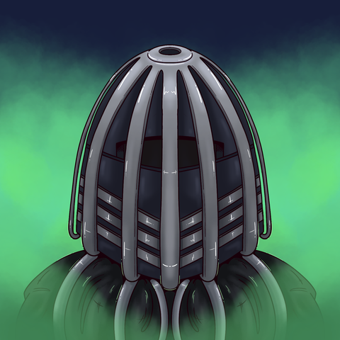 Digitally drawn image of the Dark Knight from Incredible games.